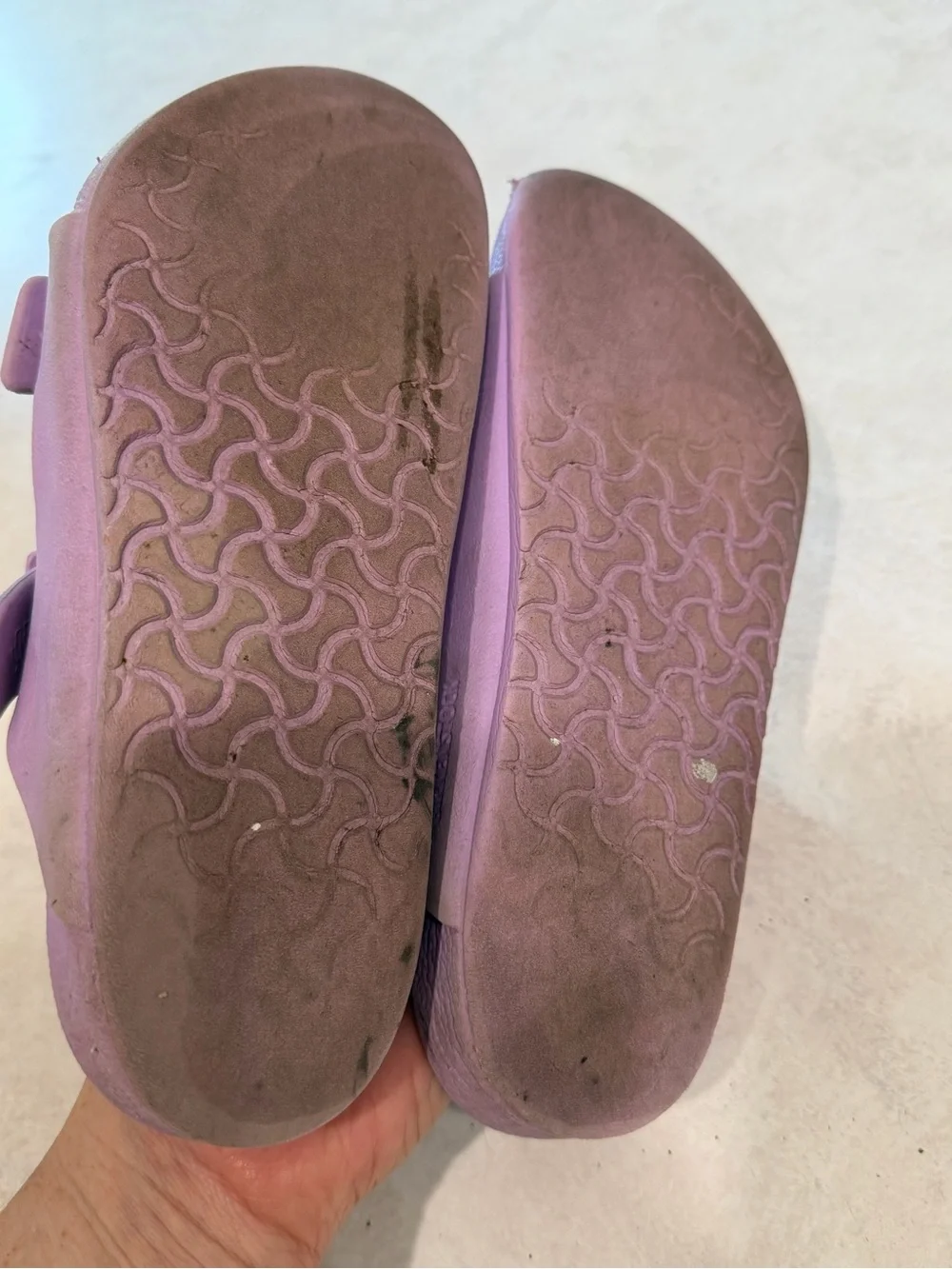 Birkenstock Arizona Sandals EUR 34 Purple Fog Beach Lightweight Kids